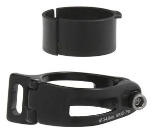 Хомут 5-680099 для переднего переключателя 34,9/31,8мм черный