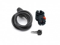 Замок 0 вело ASL-31 8х1500мм автом. с креплением (12) черный AUTHOR