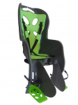 Сиденье 01-100088 детск.на багажник CURIOSO DELUXE темно-серое с зеленой вставкой NFUN (Италия)