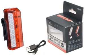 Фонарь задний RAPIDO XK-001, аккумуляторный, 650 mAh, 120 lm