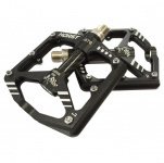 Педали 00-170823 алюм. H578 широкие ось Cr-Mo+CARBON с 3-мя герм.промподш. 300г черные HORST