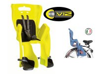 BELLELLI Сидение заднее Little Duck Standard, Hi-Viz,светоотражающее, жёлтое, до 22кг