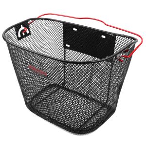 Корзинка передняя быстросъемная VINCA SPORT 310х230х230мм, черная, красная ручка P 01