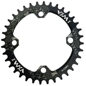 Звезда передняя NARROW WIDE 36T, BCD104мм, ал. ALU-7005, 36T, VXM, инд. упак. черный,