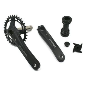 Комплект шатунов с вед. звездой, CHARM-34T-TT, 34T 175 мм 9/16, 9 ск, PROWHEEL черный 1CW110001846