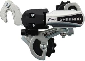 Перек-ль задний Shimano Tourney, TY21-B, SS, 6ск., крепление на ось, серебр, б/уп. ARDTY21BSSMBS