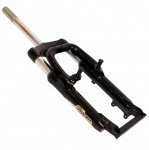 Вилка ZOOM аморт.381,МТВ;20";пружина;шток 1",с резьбой;сталь;ход 30мм;тормоза:D/V;дроп.9мм,чёрная