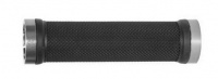 Ручки 00-170471 на руль H225 OneSideLock 130мм резинов. c 2 серебр. фикс. черные Ручки 00-170471 на руль H225 OneSideLock 130мм резинов. c 2 серебр. фикс. черные