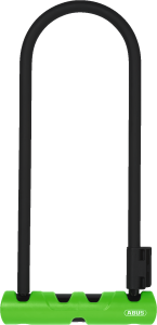 Велозамок скоба 14мм, ключ, Ultra 410/170HB 230х110мм GN SH34 с кроншт,кл.защ. 8/15,1000гр.,чер.зел.