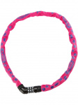 Велозамок ABUS цепь 5мм, кодовый 4-х разр, Steel-O-Chain 5805C/75см класс защ. 4/15, 500гр, розовый