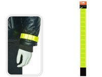 Светоотражающий браслет на липучке 50*230мм, материал:полиэстер, желтый SA 2