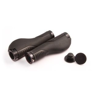 Ручки CE212 на руль 3-475 эргономичные 100% non-slip, с повышен. комфорт. 130мм с 2 интегрир. фикса