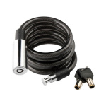 Велозамок на ключе 87204 1500x10 mm. Black 382g.