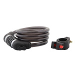 Велозамок трос спиральный, кодовый диам.12х120см