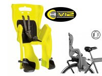BELLELLI Сидение заднее Little Duck Clamp, Hi-Viz,светоотражающее, жёлтое, до 22кг