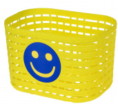 Корзина детская 20х14х13см пласт. универс. крепл. на руль/багаж. (48) желтая