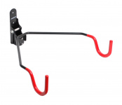 Держатель вело 00-170315 настенный горизонт. до 20кг сталь, широкий, складной, черный H025 HORST