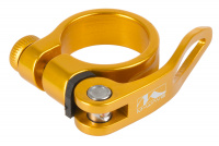 Хомут подседельный M-Wave с эксцентриком 31,8мм золотой