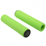 Ручки 8-33402032 на руль AGR SILICONE ELITE 130мм Green-Neon 96г. силиконовые неоновые AUTHOR