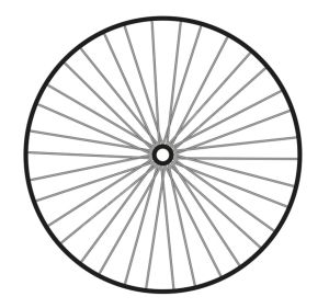 Колесо переднее 28" ALEXRIMS MD19 (GB-10F)19/36H/Эксц/ДИСК/FV/пром.подш.