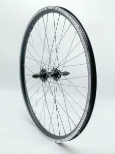 Колесо заднее 24" VD, гайки, трещотка 7 ск., промы