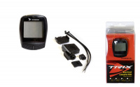 Велокомпьютер TRIX беспроводной, 18 функций, черный