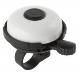 Звонок алюминиевый/пластик D=53мм черно-белый (на блистере) M-WAVE