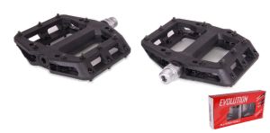 Педали EVOLUTION PLATFORM нейлоновые, 114x101мм, резьба 9/16, со сменными шипами, 3 промподшипника,