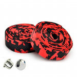 Лента на руль CHBT28 красно-черная 3-187