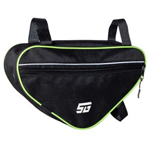 Сумка под раму STG FB-003, размер 33х18х6 см черный/зеленый