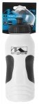 Фляга высококач. антискольз. пластик 0,6л с крышкой бело-черная M-WAVE