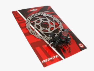 Калипер механический REPUTE DSC-320A с ротором 160мм 6 болтов, адаптер IS F180/R160