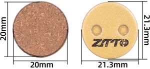 Тормозные колодки ZTTO MJ-08A для тормозов с тросиковым приводом