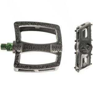 Педали COLONY Fantastic Plastic Pedals, ось 9/16", черно-зеленые