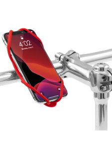 Держатель смартфона на вынос 4.7"-7.2" BONE BIKE TIE 4, КРАСНЫЙ