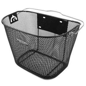 Корзинка передняя быстросъемная VINCA SPORT 310х230х230мм, черная, серебристая ручка