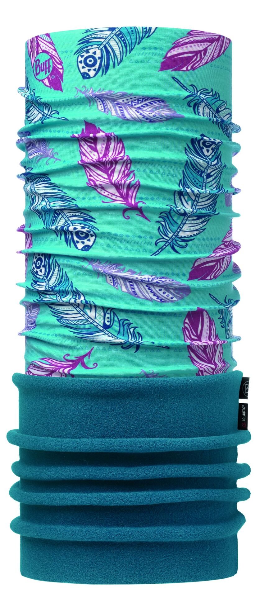 Бандана BUFF POLAR JUNIOR FEATHERS POOL OL / OCEAN (US:One size)