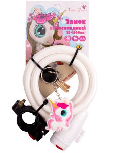 Велозамок с брелоком 12*1200мм, VINCA SPORT, VS 561 Lili