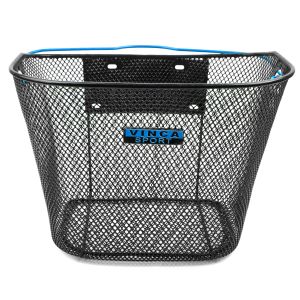 Корзинка передняя быстросъемная VINCA SPORT 310х230х230мм, черная, синяя ручка