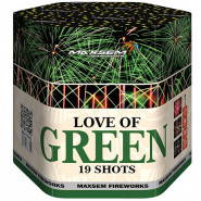 Батарея салютов MAXSEM Love of Green, 19 залпов, SB-19-03