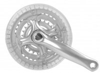 Система 5-351244 пер. 7-8скор. алюм/сталь 24/34/42зуб. с защ. шатуны 165мм/для 24 серебр.