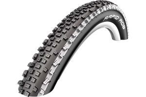 Покрышка SCHWALBE RAPID ROB 27.5x2.25 с белыми полосами, K-Guard, 05-11101396