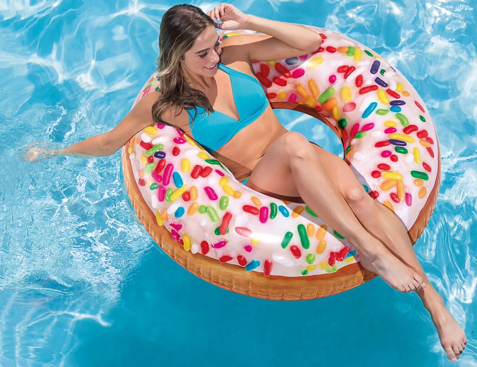 Круг надувной "Пончик с глазурью"