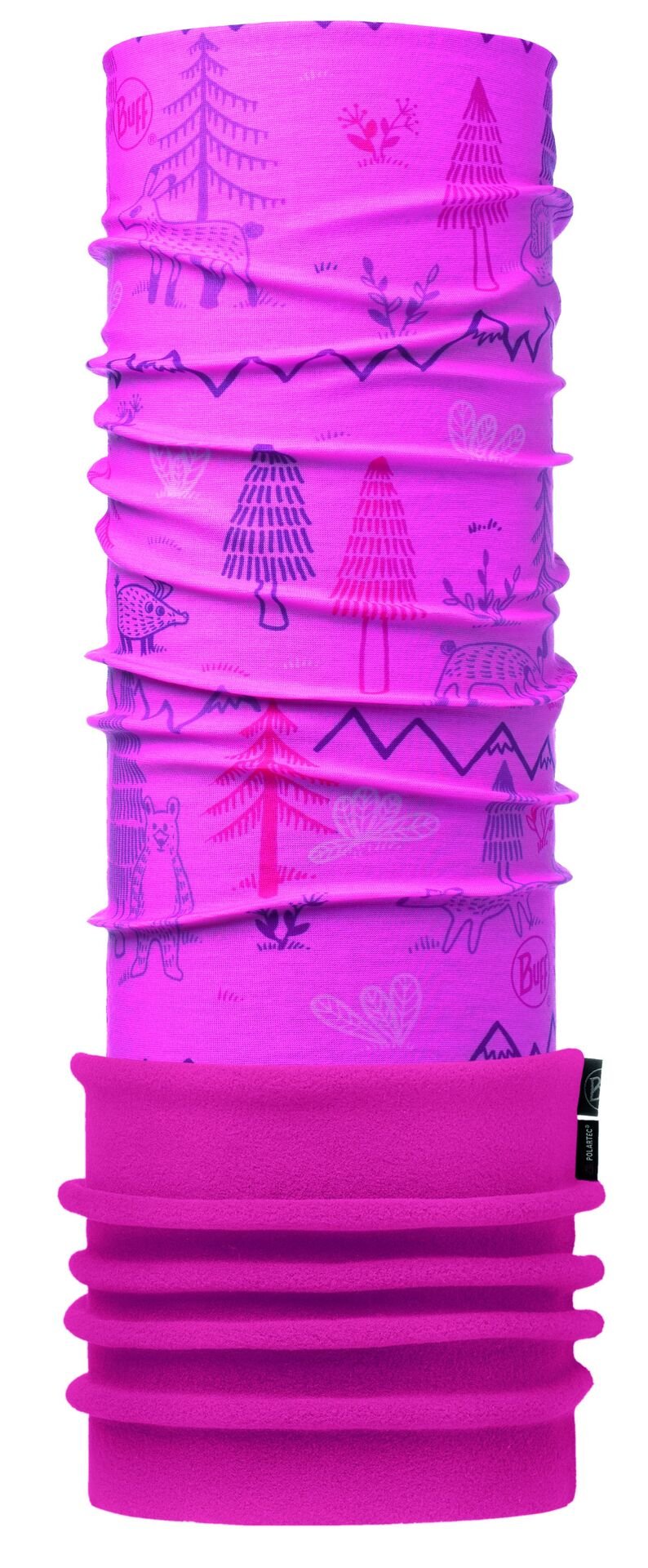 Бандана BUFF BABY POLAR WOODS PINK / DRAGON FRUIT (US:One size)