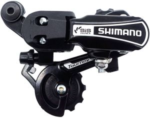 Переключатель задний SHIMANO Tourney RD-TY21-B SS, 6 скор., крепление на болт