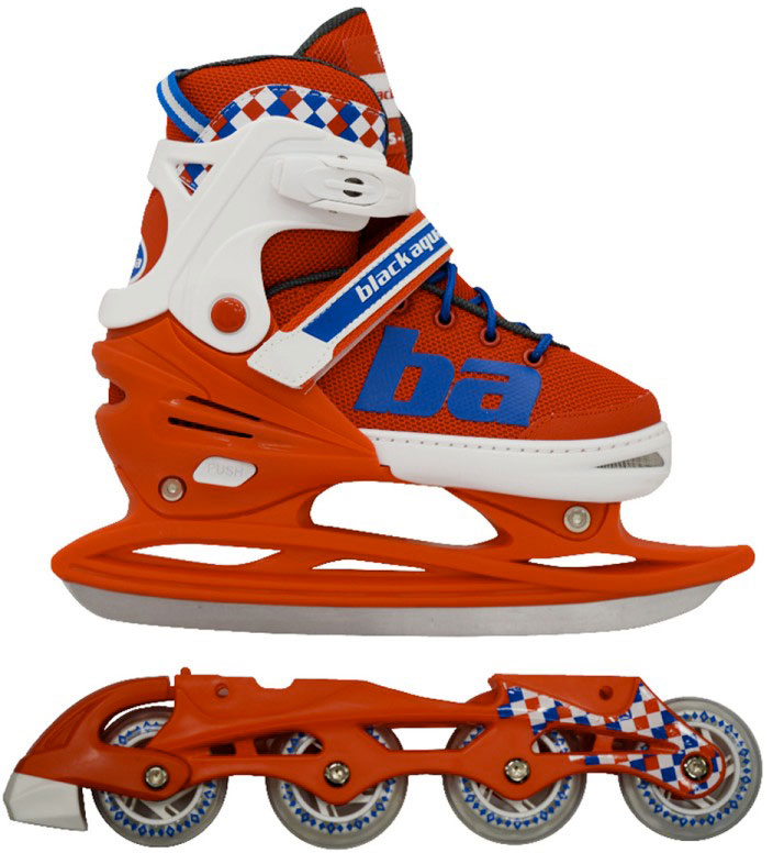 Коньки раздвижные BLACKAQUA AS-409