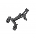 Крепление для 2х флягодержателей Ostand CD-303 регулируемое, крепление к направляющим седла, алюминий, черный 6-303