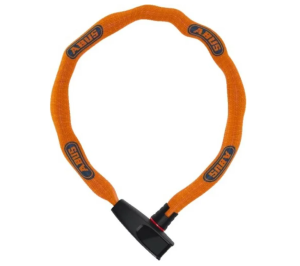 Велозамок цепь 6мм, ключ, 6806K/85см NEON (square Chain) класс защиты 6/15 850гр. ABUS