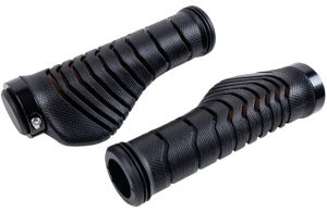 Грипсы 130 мм, 130 мм, Side Lock Alu, эргономичные, с барендами, SZ-073, FORWARD, Black/Red (УТ00032