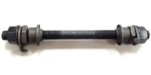 Ось передней втулки 9x140 мм с гайками и конусами
